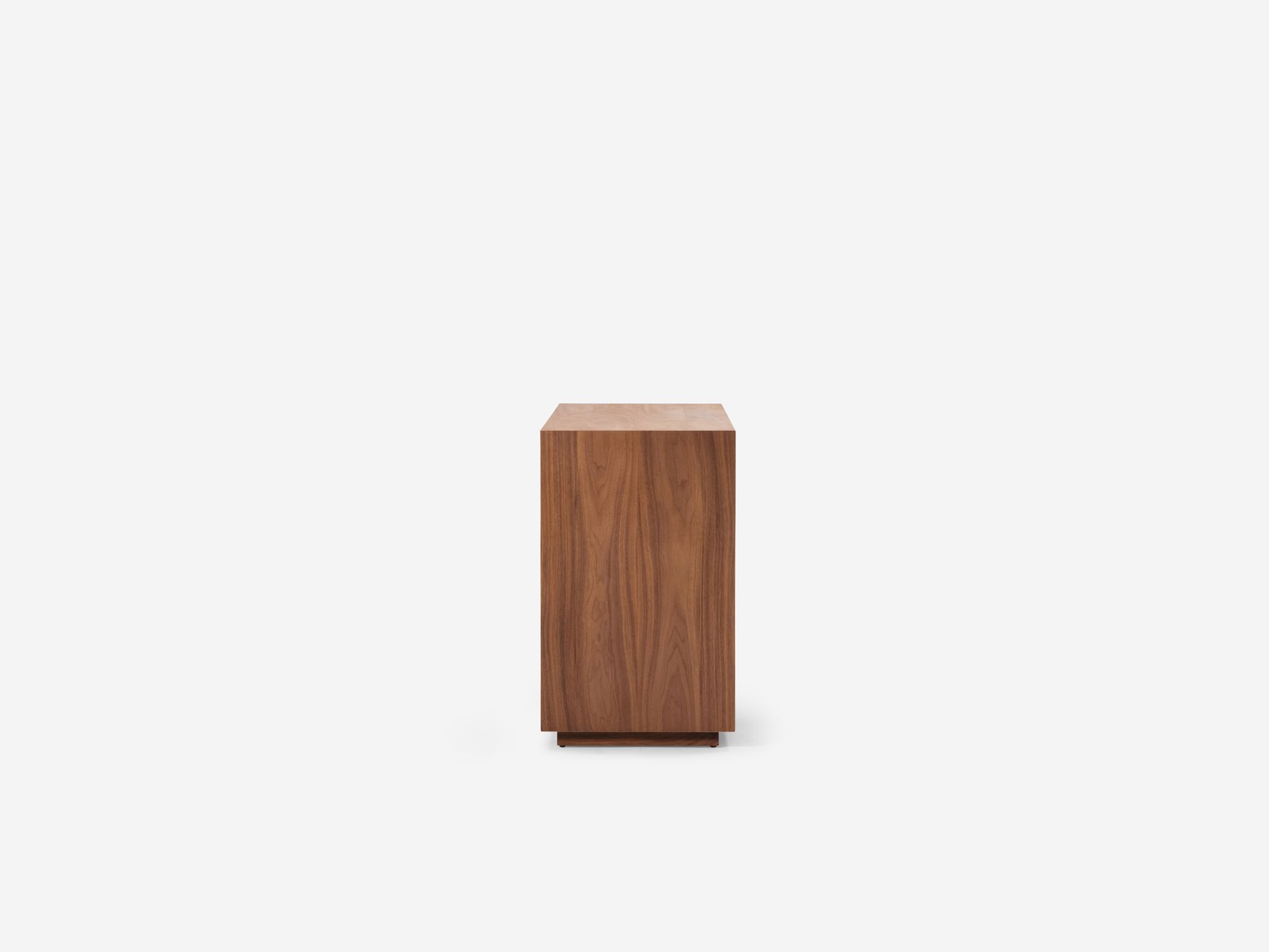 Walnut double dresser side view